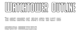 Watchtower Outline.ttf