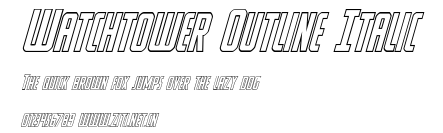 Watchtower Outline Italic.ttf