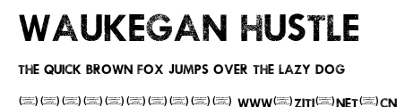 Waukegan Hustle.ttf字體轉換器圖片