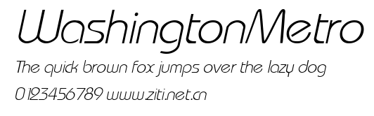 WashingtonMetro.ttf字體轉換器圖片