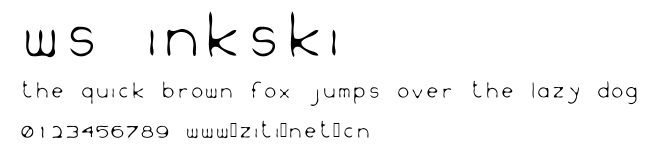 WS Inkski.ttf字體轉換器圖片