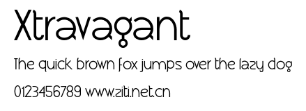 Xtravagant.otf字體轉換器圖片
