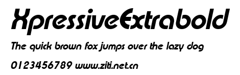 XpressiveExtrabold.ttf字體轉換器圖片