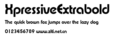 XpressiveExtrabold.ttf字體轉換器圖片