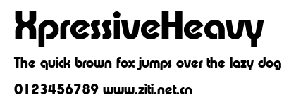 XpressiveHeavy.ttf字體轉換器圖片