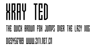 Xray Ted.ttf字體轉換器圖片