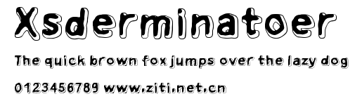 Xsderminatoer.ttf字體轉換器圖片
