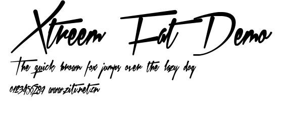 Xtreem Fat Demo.ttf字體轉換器圖片