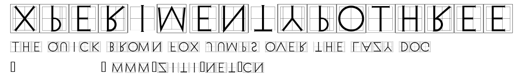 XperimentypoThree.ttf字體轉換器圖片