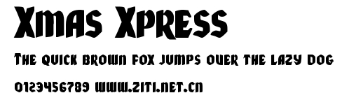 Xmas Xpress.ttf字體轉換器圖片