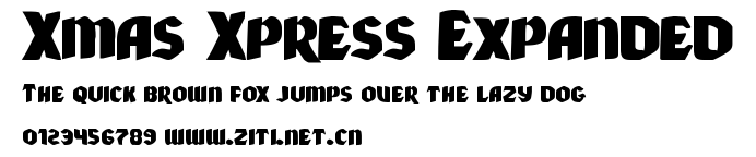 Xmas Xpress Expanded.ttf字體轉換器圖片