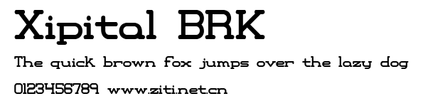 Xipital BRK.ttf字體轉換器圖片