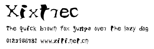 Xixtrec.ttf字體轉換器圖片