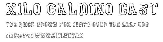 Xilo Galdino Cast.ttf字體轉換器圖片