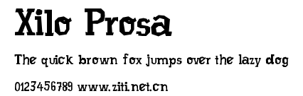 Xilo Prosa.ttf字體轉換器圖片