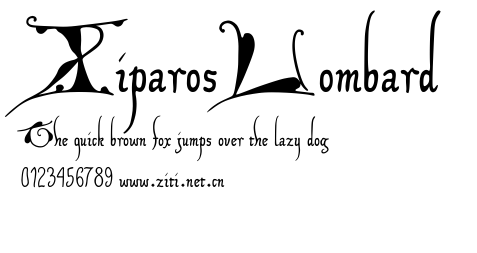 XiparosLombard.ttf字體轉換器圖片
