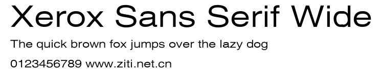 Xerox Sans Serif Wide.ttf字體轉換器圖片