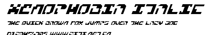 Xenophobia Italic.ttf字體轉換器圖片