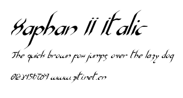 Xaphan II Italic.ttf