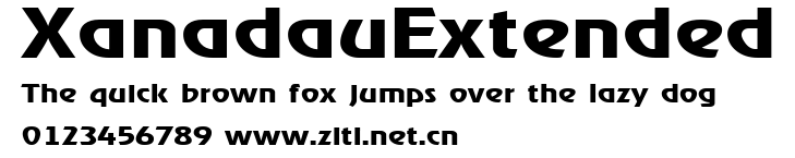 XanadauExtended.ttf字體轉換器圖片