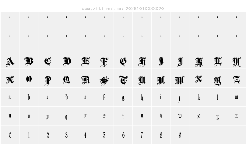 字符映射圖