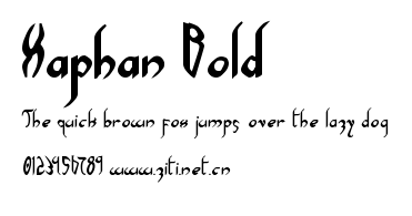 Xaphan Bold.ttf字體轉換器圖片
