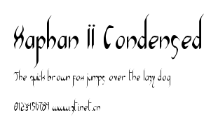 Xaphan II Condensed.ttf