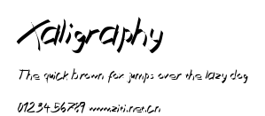 Xaligraphy.ttf字體轉換器圖片