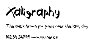 Xaligraphy.ttf字體轉換器圖片