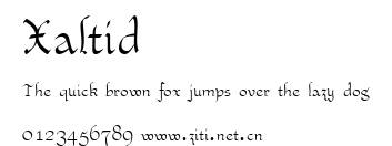 Xaltid.ttf字體轉換器圖片