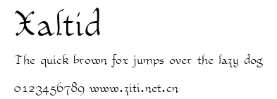 Xaltid.ttf字體轉換器圖片