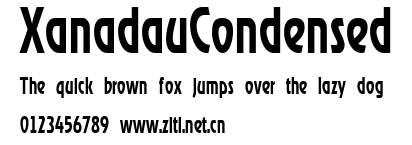 XanadauCondensed.ttf字體轉換器圖片