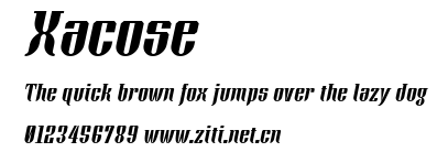 Xacose.otf字體轉換器圖片