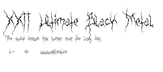 XXII Ultimate-Black-Metal.ttf