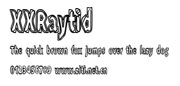 XXRaytid.ttf字體轉換器圖片
