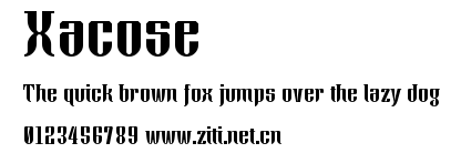 Xacose.otf
