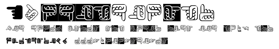 XSimpleHands.ttf字體轉換器圖片