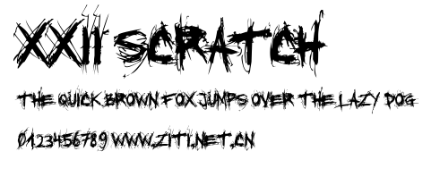 XXII SCRATCH.ttf字體轉換器圖片