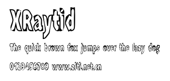 XRaytid.ttf字體轉換器圖片