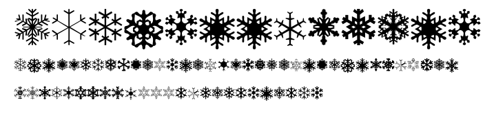 XSchneeFlaken.ttf字體轉換器圖片