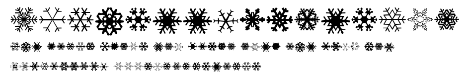 XSchneeFlakenTwo.ttf字體轉換器圖片