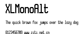 XLMonoAlt.ttf字體轉換器圖片