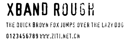 XBAND Rough.ttf字體轉換器圖片