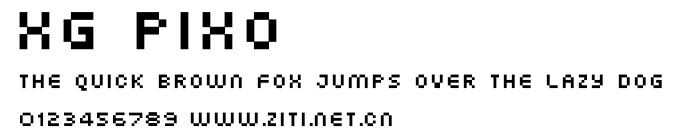 XG pixo.ttf字體轉換器圖片