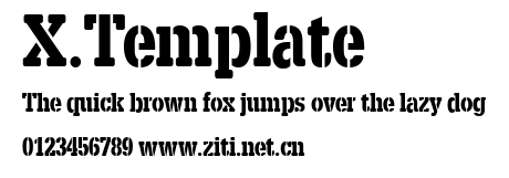 X.Template.ttf字體轉換器圖片