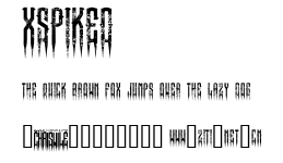 XSpiked.ttf字體轉換器圖片