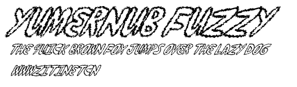 yumernub fuzzy.ttf字體轉換器圖片