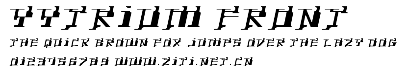 Yytrium Front.ttf字體轉換器圖片