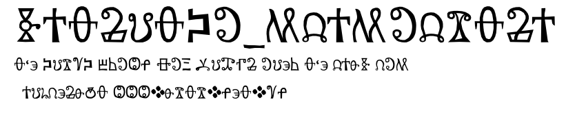 yatsutko_glagolitsa.ttf字體轉換器圖片