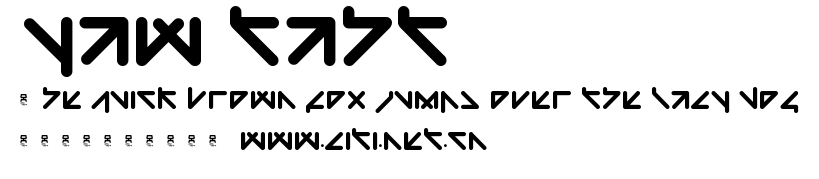 yaw taht.ttf字體轉換器圖片